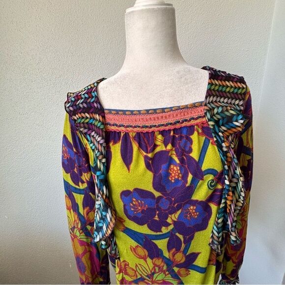 Blink London Antropologie Colorful Pullover Shirt SZ S - Picture 4 of 16